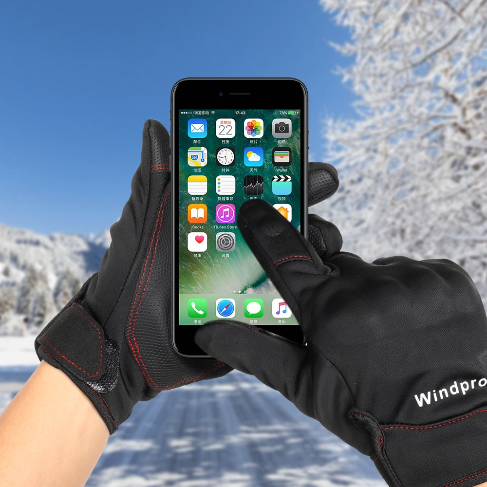 Touch Screen Motorcycle Gloves Moto Motocross Winter Thermal Non-slip