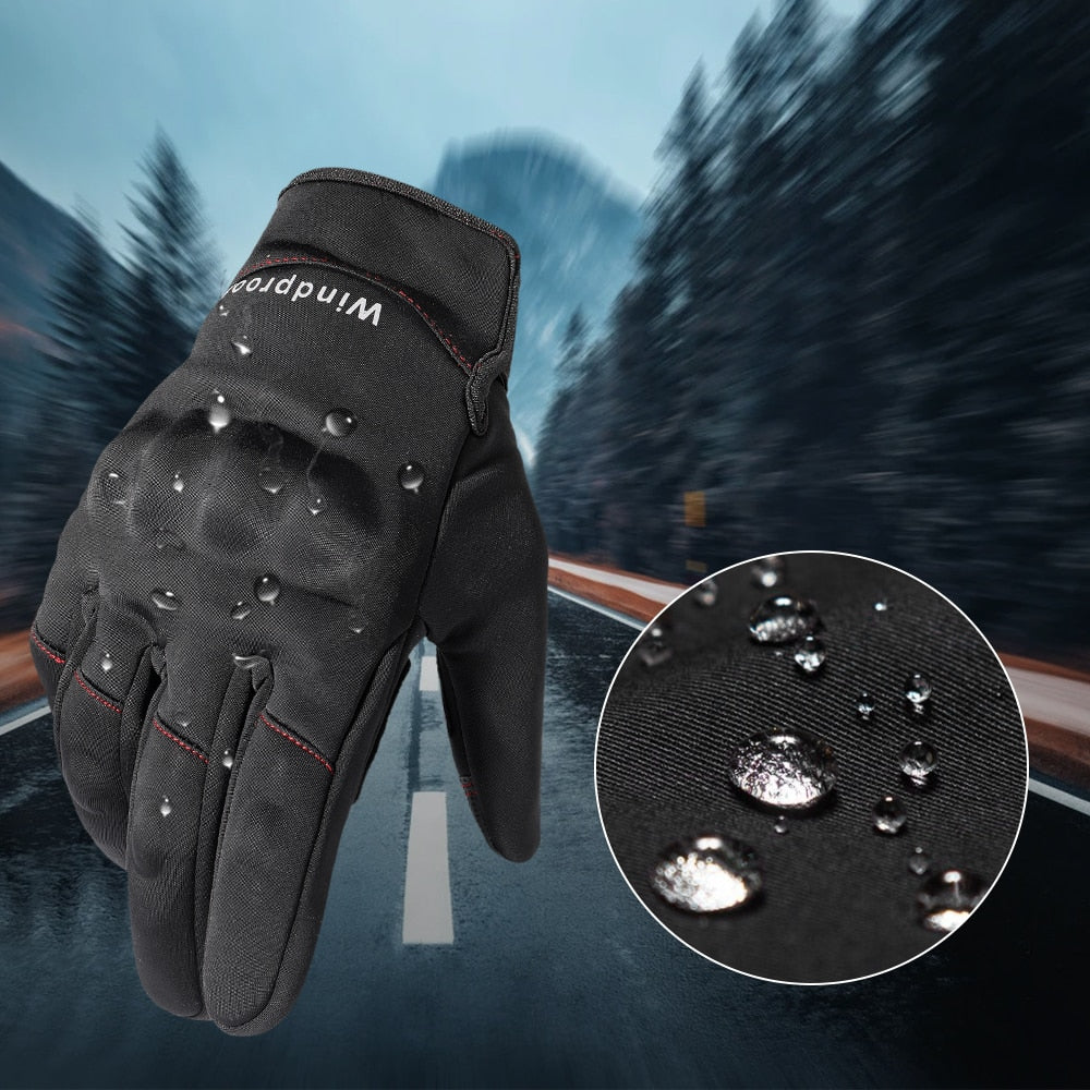 Touch Screen Motorcycle Gloves Moto Motocross Winter Thermal Non-slip