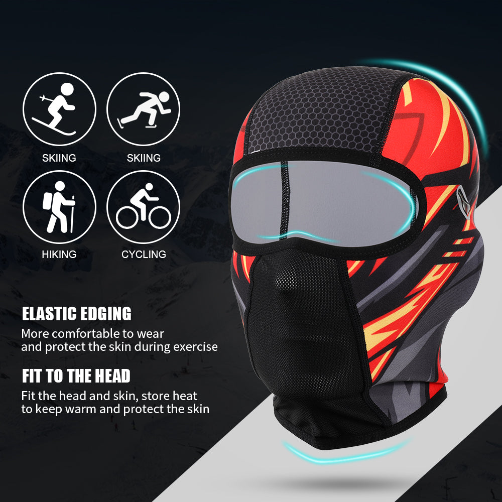 Winter Warm Motorcycle Full Face Mask Fleece Moto Balaclava Windproof