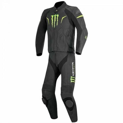 Alpinestar Monster Energy Warg Motorcycle 2 piece Leather Racing Suit